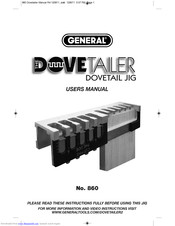 General DOVETAILER 860 User Manual