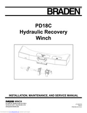 BRADEN PD18C Installation Maintenance And Service Manual