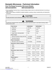 Maytag Services AMV4204AAB Technical Information