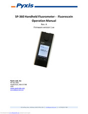 Pyxis SP-360 Operation Manual