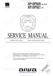 Aiwa XP-SP920AU Service Manual
