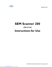 BBI SEM Scanner 200 Instructions For Use Manual