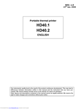 Delta OHM HD40.1 Manual