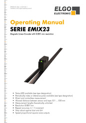 ELGO Electronic EMIX23 series Operating Manual