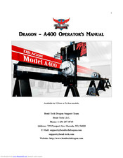 Dragon Wholesaling A400 Operator's Manual