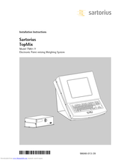 Sartorius TopMix TM01-Y Installation Instructions Manual