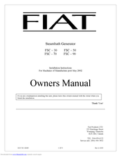 Fiat FSC-50 Owner's Manual
