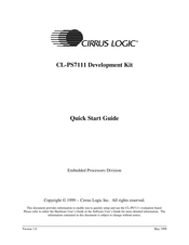 Cirrus Logic CL-PS7111 Quick Start Manual