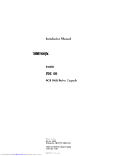 Tektronix PDR100 Installation Manual