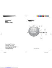 Lenovo W870 User Manual
