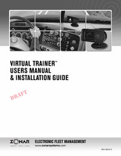 Zonar Virtual Trainer User Manual & Installation Manual