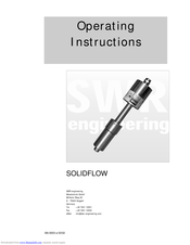 SWR ENGINEERING SOLIDFLOW Operating Instructions Manual