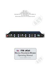 AEV ITB 302 Evolution Operating Manual