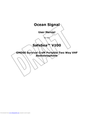Ocean Signal SafeSea V100 User Manual