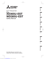 Mitsubishi Electric WD385U-EST Safety Manual