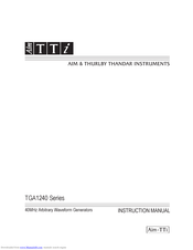 Aim-TTI TGA1240 Series Instruction Manual