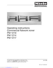 Miele professional PM 1214 Operating Instructions Manual