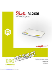 caenrfid Easy2Read Slate R1260I Technical Information Manual