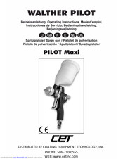 WALTHER PILOT pilot maxi Operating Instructions Manual