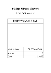 Global Sun Tech GL2554MP-1A User Manual