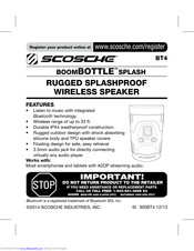 Scosche Boombottle SPLASH BT4 User Manual
