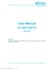 Dialog Semiconductor DA14683 USB Kit User Manual