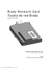 Brady BNCBT User Manual