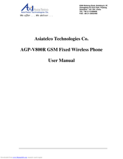Asiatelco AGP-V800R User Manual