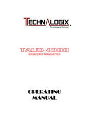 Technalogix TAUD-100 Operating Manual