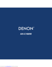denon AH-C160W User Manual