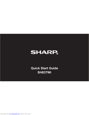 Sharp SH837Wi Quick Start Manual