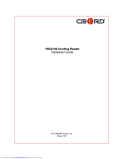 CBORD VRC2100 Installation Manual
