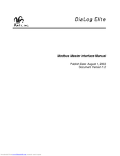 Antx DiaLog Elite Manual