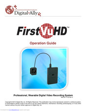 Digital-Ally FirstVu HD Operation Manual