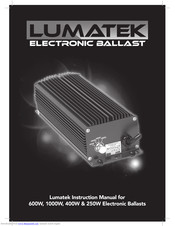 Lumatek ZEUS 600W Instruction Manual