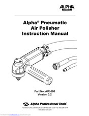 Alpha Professional Tools AIR-680 Instruction Manual