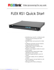 RGBlink FLEX RS1 Quick Start Manual