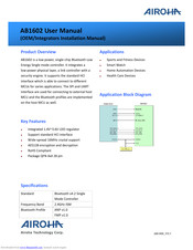 Airoha AB1602 User Manual