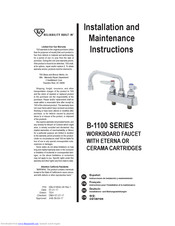 T&S B-1100 SERIES Installation And Maintenance Instructions