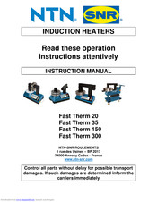 NTN-SNR Fast Therm 35 Instruction Manual