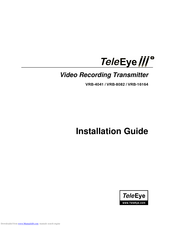 TeleEye VRB-4041 Installation Manual