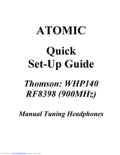 Thomson WHP140 RF8398 Quick Setup Manual