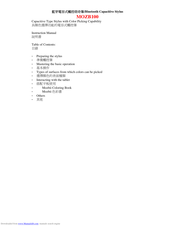 Mozbii MOZB100 Instruction Manual