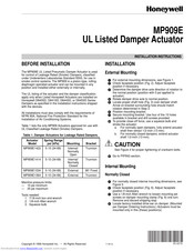 Honeywell MP909E Installation Instruction Manual