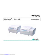 Kendro Heraeus Multifuge 1 S-R Instruction Manual