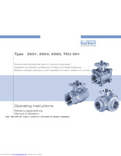 Burkert TKU 001 Operating Instructions Manual