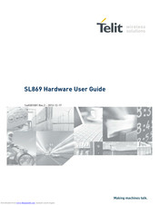 Telit Wireless Solutions Jupiter SL869 Hardware User's Manual