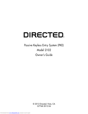 directed 2102 Owner's Manual
