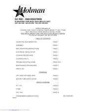 holman FT2BHW Operator's Manual