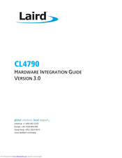 Laird CL4790 Hardware Integration Manual